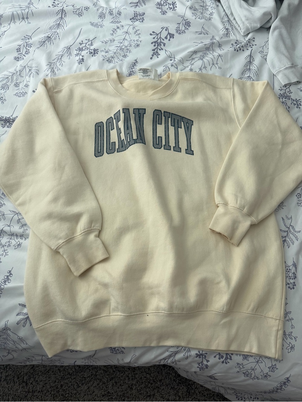 Ocean City Crewneck Sweatshirt - Cream